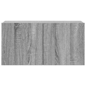 vidaXL 4-Piece TV Cabinet Set Grey Sonoma Engineered Wood