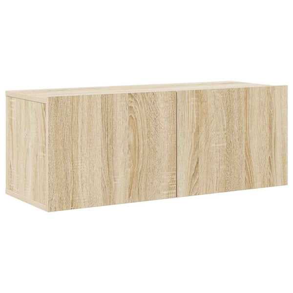 vidaXL 4-Piece TV Cabinet Set Sonoma Oak Engineered Wood