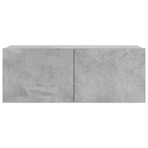 vidaXL 4-Piece TV Cabinet Set Concrete Grey Engineered Wood
