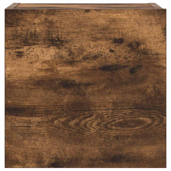 vidaXL 4-Piece TV Cabinet Set Smoked Oak Engineered Wood