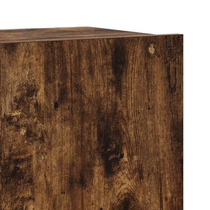 vidaXL 4-Piece TV Cabinet Set Smoked Oak Engineered Wood