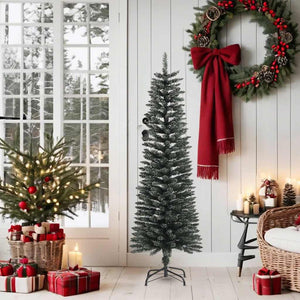 Schlanker, grüner Kunst-Weihnachtsbaum 150cm