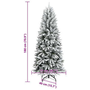 Beschneiter künstlicher Weihnachtsbaum, 180 cm