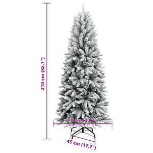 Beschneiter künstlicher Weihnachtsbaum 210cm