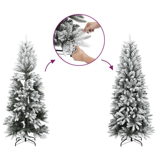 Beschneiter künstlicher Weihnachtsbaum, 240 cm