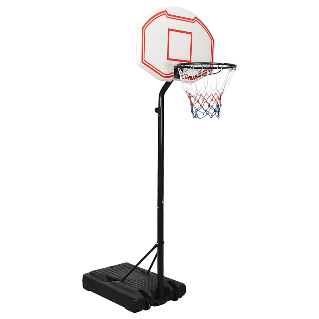 vidaXL Basketball Hoop White 237-307 cm Polyethylene