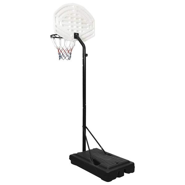 vidaXL Basketball Hoop White 237-307 cm Polyethylene