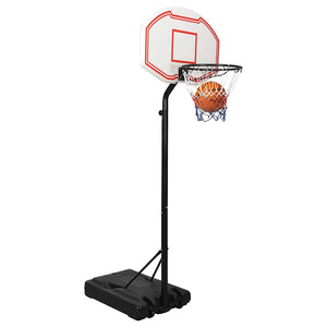 vidaXL Basketball Hoop White 237-307 cm Polyethylene