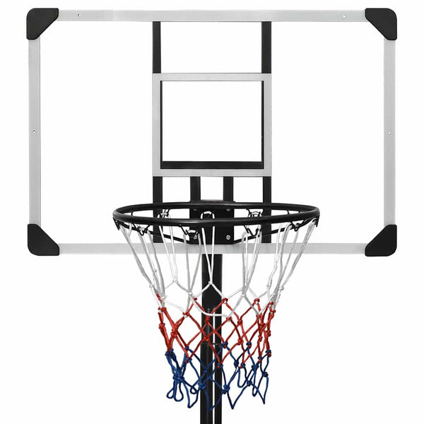 vidaXL Basketball Hoop Transparent 235-305 cm Polycarbonate
