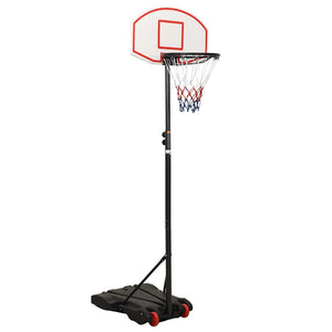 vidaXL Basketball Hoop White 216-250 cm Polyethylene