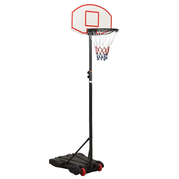vidaXL Basketball Hoop White 216-250 cm Polyethylene