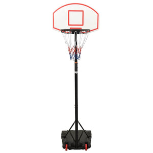 vidaXL Basketball Hoop White 216-250 cm Polyethylene