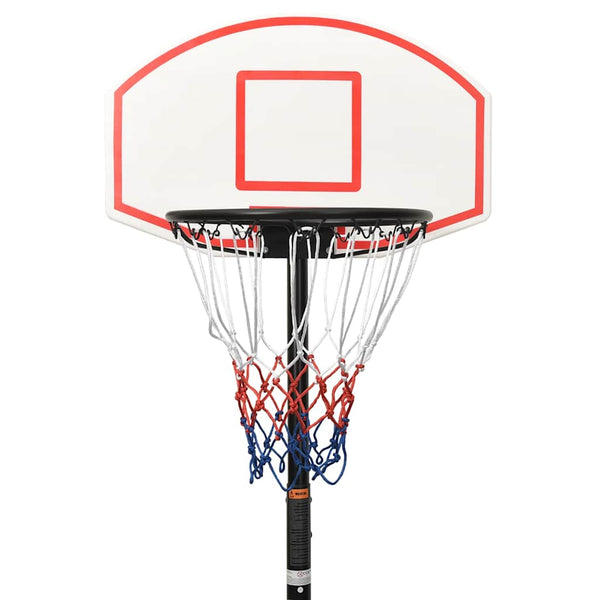 vidaXL Basketball Hoop White 216-250 cm Polyethylene