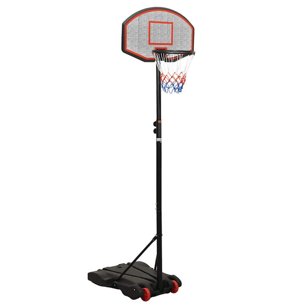 vidaXL Basketball Hoop Black 216-250 cm Polyethylene