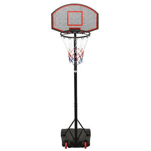 vidaXL Basketball Hoop Black 216-250 cm Polyethylene