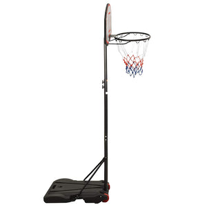 vidaXL Basketball Hoop Black 216-250 cm Polyethylene