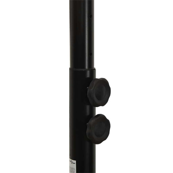 vidaXL Basketball Hoop Black 216-250 cm Polyethylene