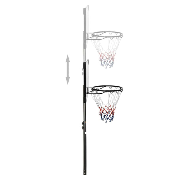 vidaXL Basketball Hoop Transparent 216-250 cm Polycarbonate