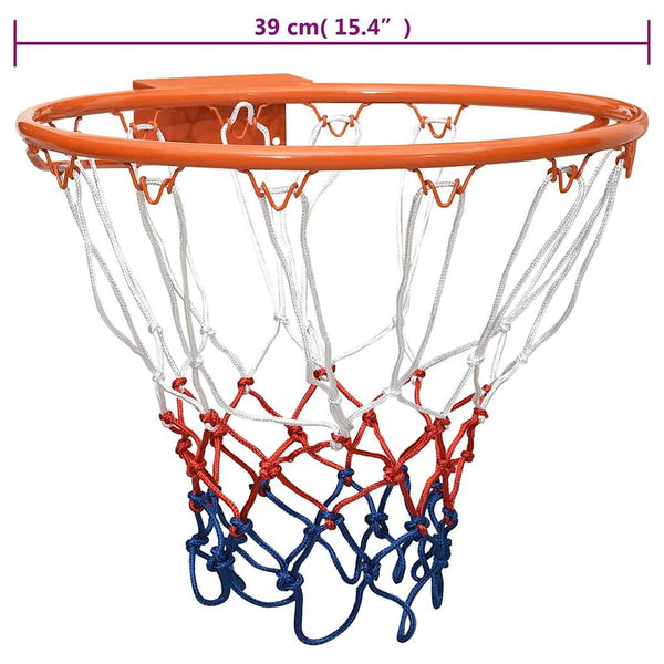vidaXL Basketball Hoop Orange 39 cm Steel