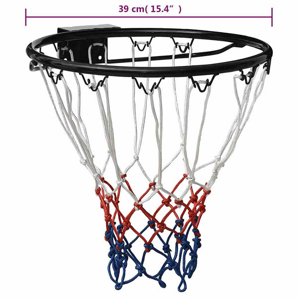 vidaXL Basketball Hoop Black 39 cm Steel