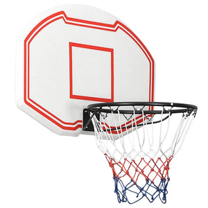 vidaXL Basketball Hoop White 90x60x2 cm Polyethylene