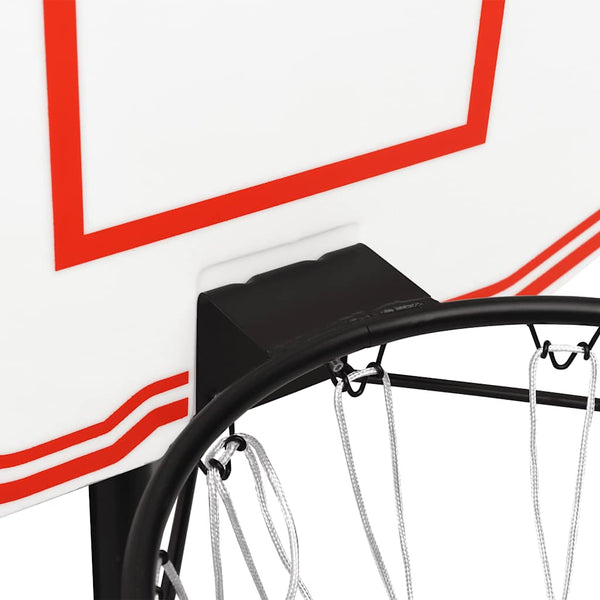 vidaXL Basketball Hoop White 90x60x2 cm Polyethylene