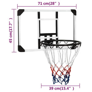 Basketballkorb Transparent Polycarbonat 71x45cm