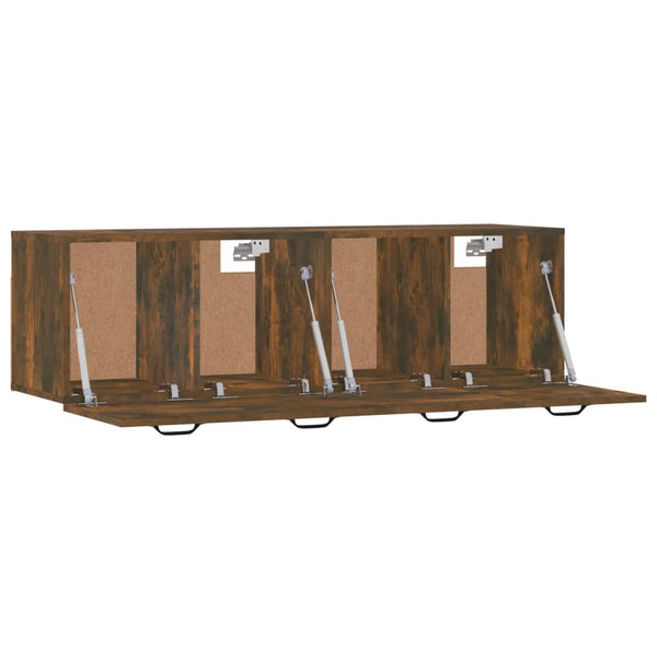 vidaXL Wall Cabinets 2 pcs Smoked Oak 80x35x36.5 cm Engineered Wood
