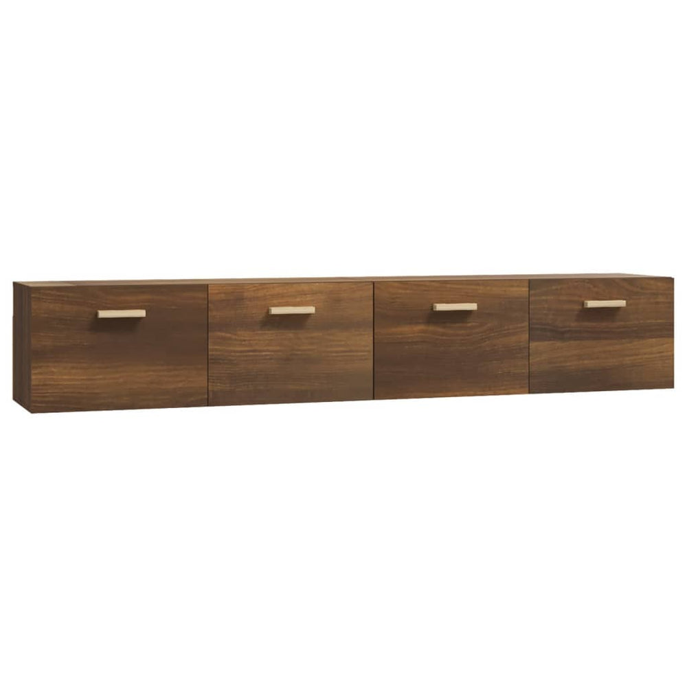 vidaXL Wall Cabinets 2 pcs Brown Oak-Look 100x36.5x35 cm