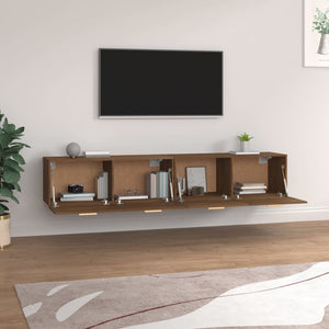 vidaXL Wall Cabinets 2 pcs Brown Oak-Look 100x36.5x35 cm
