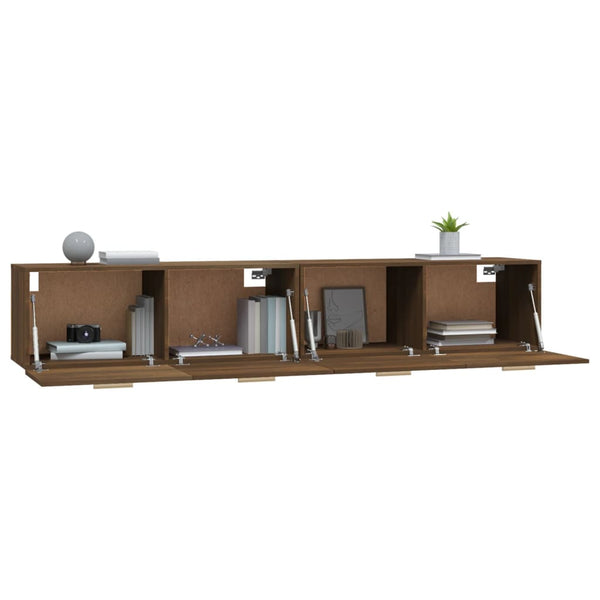 vidaXL Wall Cabinets 2 pcs Brown Oak-Look 100x36.5x35 cm