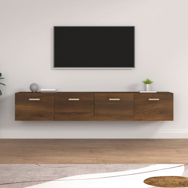 vidaXL Wall Cabinets 2 pcs Brown Oak-Look 100x36.5x35 cm