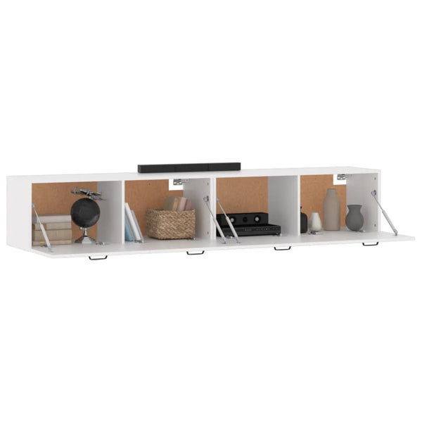vidaXL Wall Cabinets 2 pcs. White 100x36.5x35 cm Engineered Wood