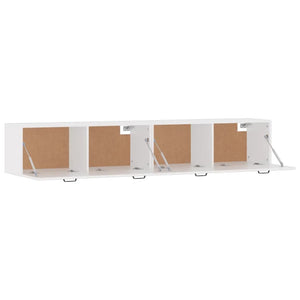 vidaXL Wall Cabinets 2 pcs. White 100x36.5x35 cm Engineered Wood