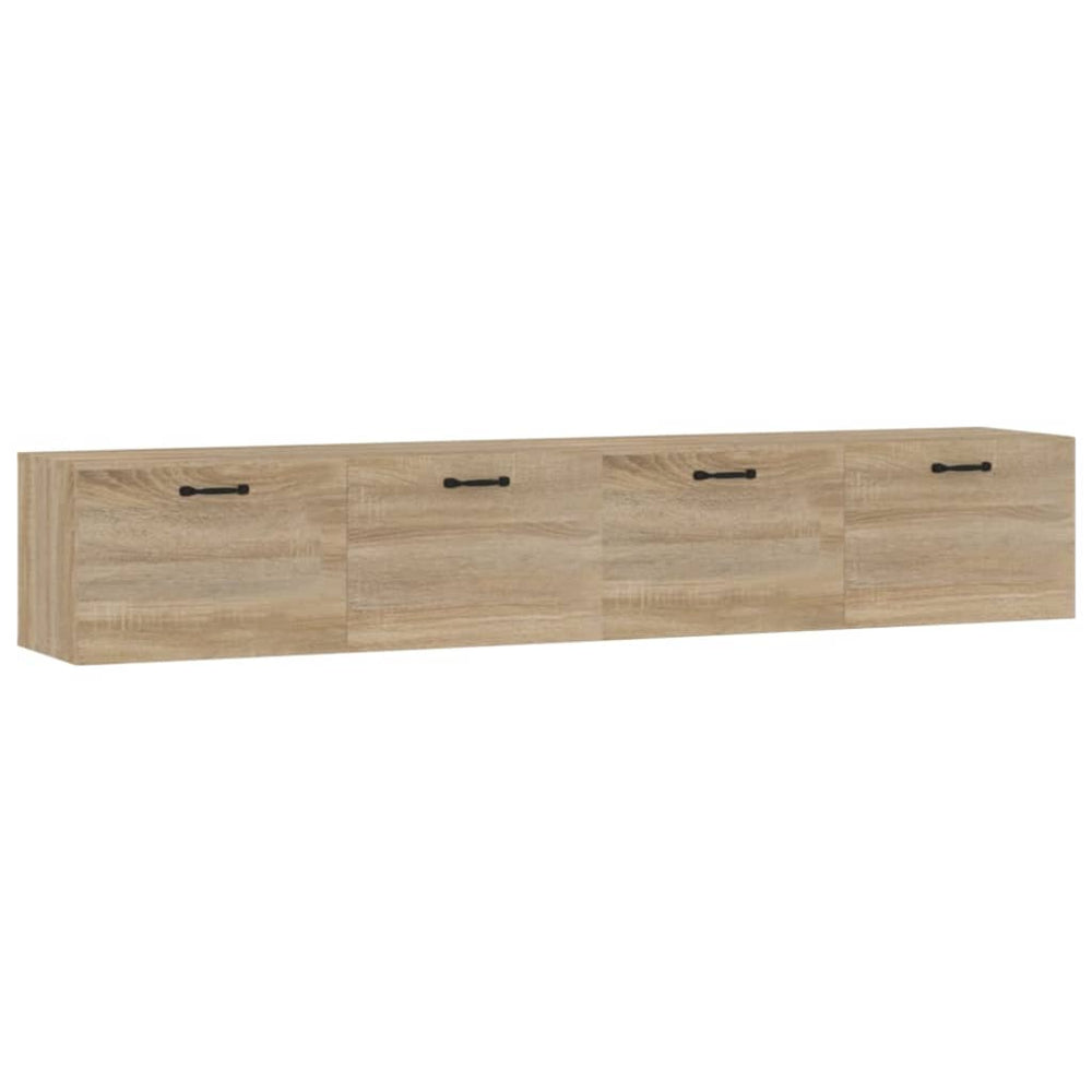vidaXL Wall Cabinets 2 pcs. Sonoma Oak 100x36.5x35 cm Engineered Wood