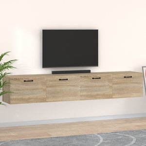vidaXL Wall Cabinets 2 pcs. Sonoma Oak 100x36.5x35 cm Engineered Wood
