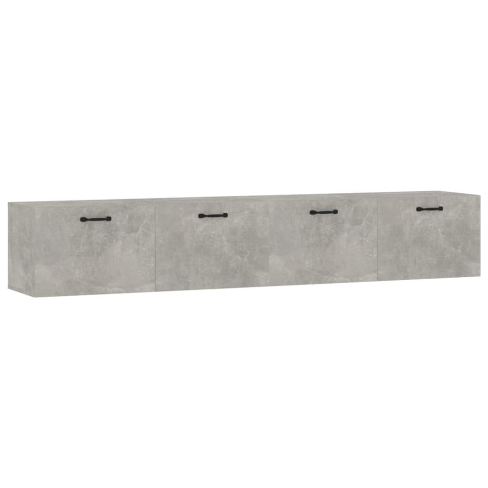 vidaXL Wall Cabinets 2 pcs. Concrete Grey 100x36.5x35 cm Engineered Wood