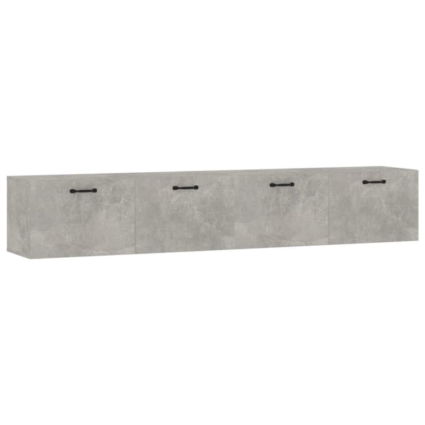 vidaXL Wall Cabinets 2 pcs. Concrete Grey 100x36.5x35 cm Engineered Wood