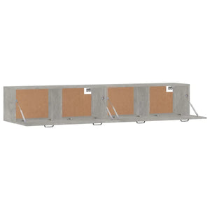 vidaXL Wall Cabinets 2 pcs. Concrete Grey 100x36.5x35 cm Engineered Wood