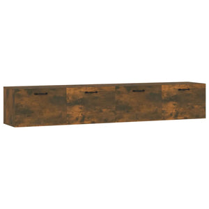 vidaXL Wall Cabinets 2 pcs. Smoked Oak 100x36.5x35 cm Engineered Wood