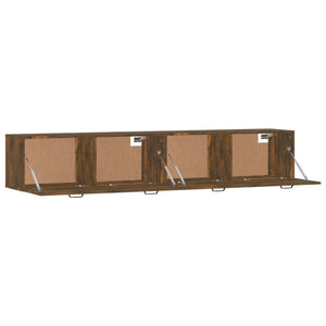 vidaXL Wall Cabinets 2 pcs. Smoked Oak 100x36.5x35 cm Engineered Wood