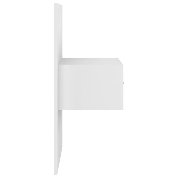 vidaXL Headboard with Bedside Tables White Engineered Wood