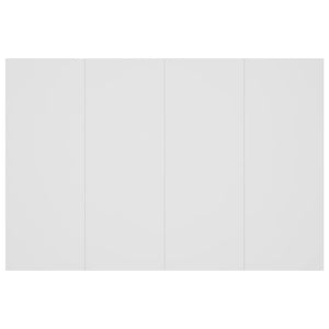 vidaXL Headboard with Bedside Tables White Engineered Wood