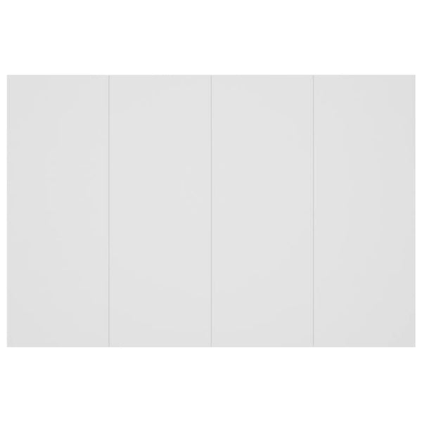 vidaXL Headboard with Bedside Tables White Engineered Wood