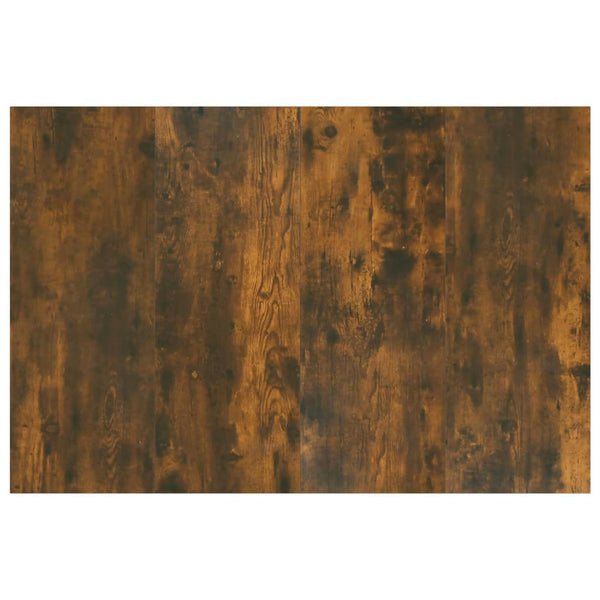 vidaXL Headboard with Bedside Tables Smoked Oak Engineered Wood