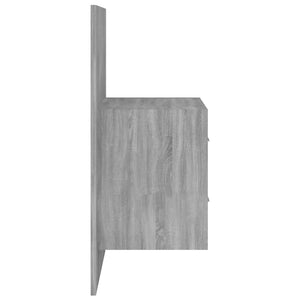vidaXL Headboard with Bedside Tables Gray Sonoma Chipboard