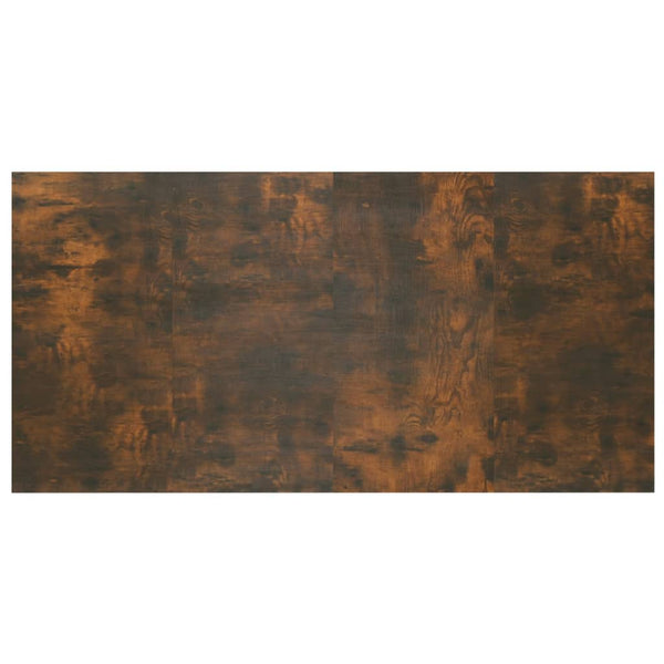 vidaXL Headboard with Bedside Tables Smoked Oak Engineered Wood