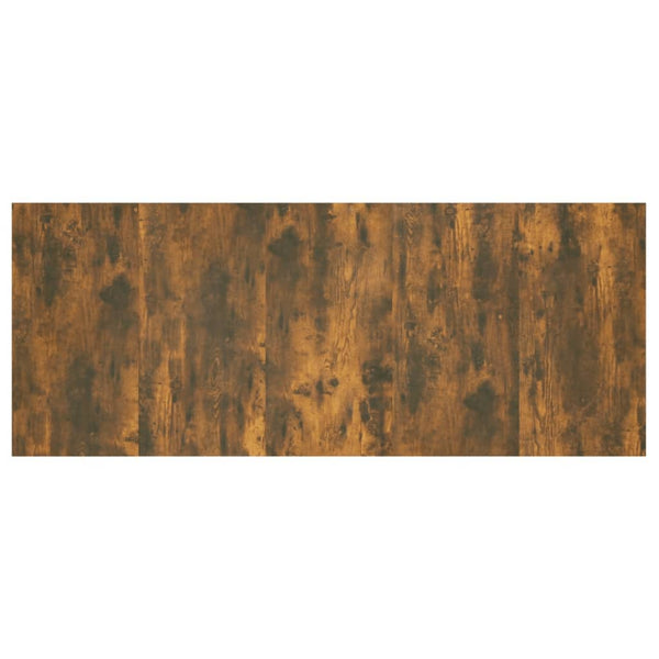 vidaXL Headboard with Bedside Tables Smoked Oak Engineered Wood