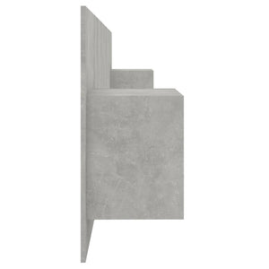 vidaXL Headboard with Nightstands Concrete Grey Engineered Wood