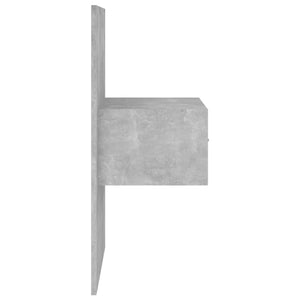 vidaXL Headboard with Nightstands Concrete Grey Engineered Wood